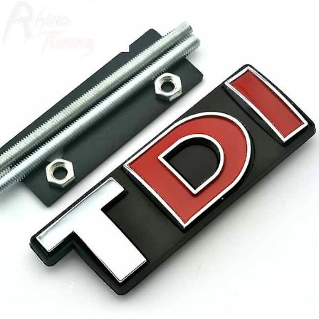 Rhino Tuning Tdi Bil Front Grill Gitter Emblem Til V..w Scir