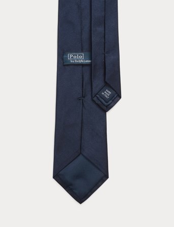 Polo Ralph Lauren Polo Pony Silk Repp Tie - Navy - ONE SIZE