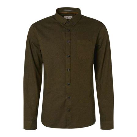 No Excess Shirt long sleeve , Bruin , Heren , Maat: M