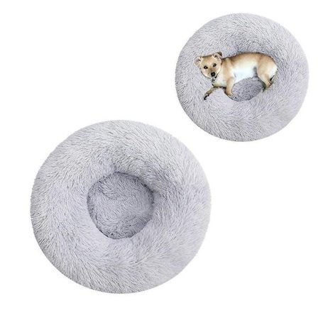 Beroligende Hundeseng Donut Katteseng Anti-Stress Hundeseng 60cm