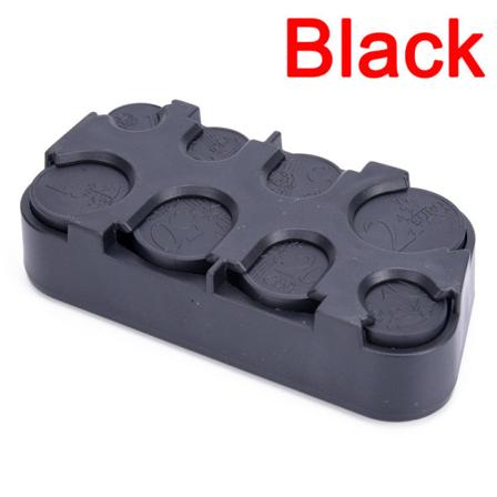 Ny Euro Mønt Dispenser Opbevaringsmønter Pung Pungholdere Stor Black One Size