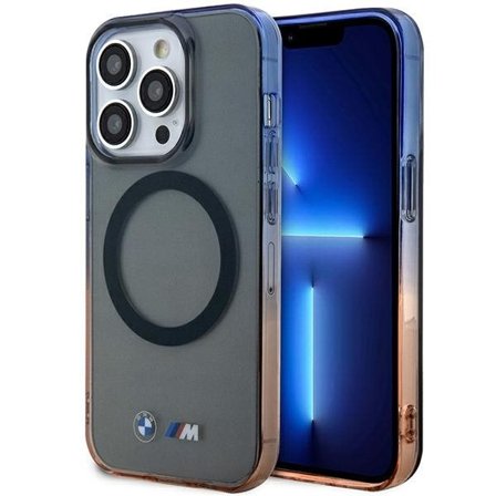 Fodral BMW BMHMP14LHTGE iPhone 14 Pro 6,1" grå/grå hårdplastfodral Gradient Bumper MagSafe