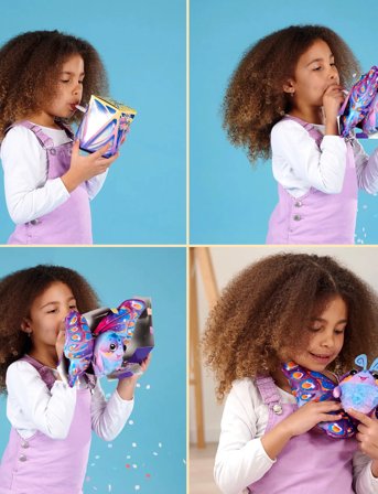 Simba Toys Fluffy Fly Butterfly Plush, Blue - Multi/patterned - ONE SIZE