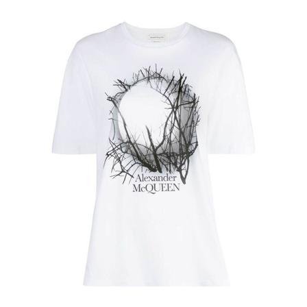 Alexander McQueen T-Shirts Hvid, Dame