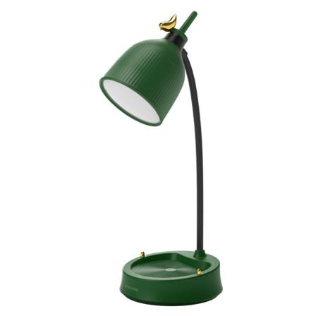 LED-bordslampa med USB laddningsport green type2