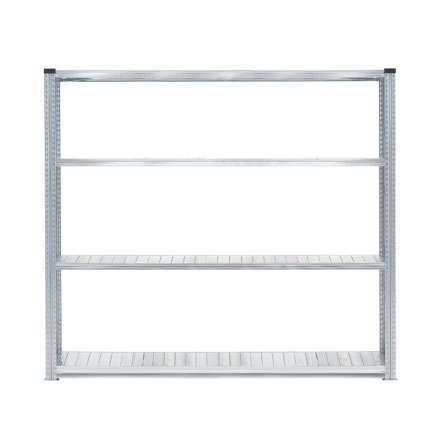 Regalsystem TRANSFORM, Grundmodul mit 4 Böden, 1972 x 1800 x 400 mm, verzinkt