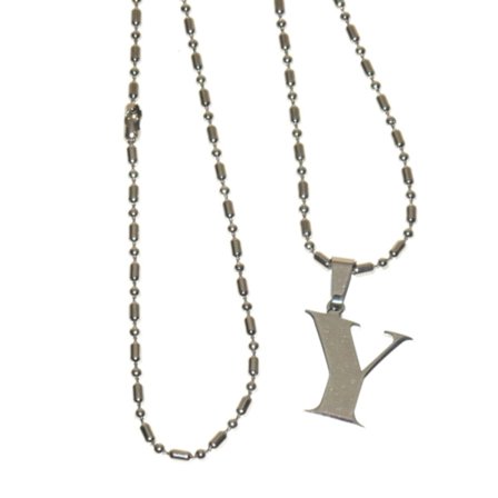 Halsband med bokstaven Y