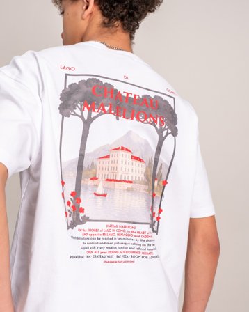 Malelions Malelions Junior Relaxed Chateau T-Shirt Blanc T-shirts Garçon - Kids Brand Store