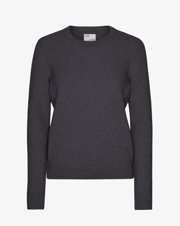 Women Classic Merino Wool Crew - Lava Grey