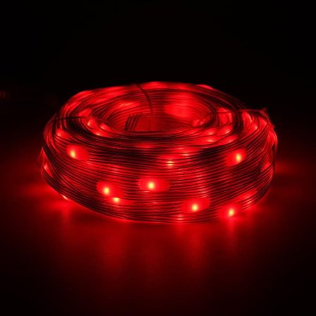 LED-lyslenke 20 m 180 LED, IP65 Vanntett Julebelysning for Innendørs og Utendørs