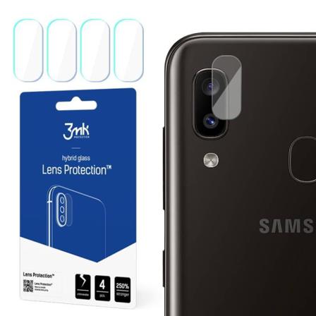 4-pack 3mk Flexibleglass Samsung Galaxy A20e Linsskydd Kamera Transparent