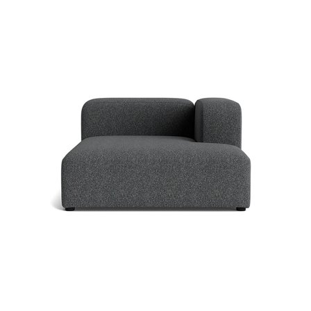 Milo XL chaiselong, højrevendt - Puente Grå/Blå - 130x170x72 - Sofa, chaiselong