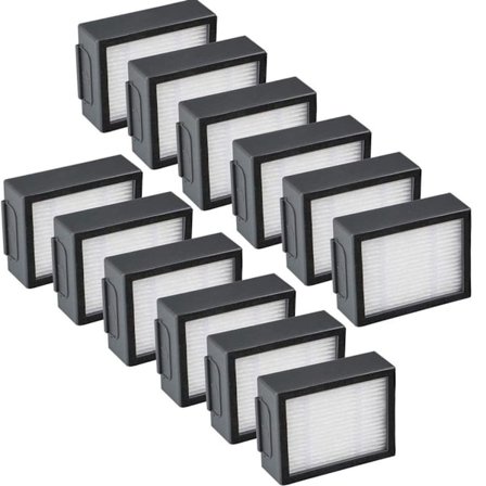 12 kappaleen pakkaus iRobot Roomba e5 e5154 e6 i3 i3152 i4 i7 -vaihtosuodatinlisävarusteita