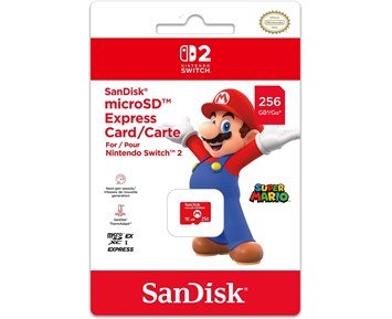 Nintendo Switch 2 SanDisc microSD Express 256GB - 256 GB SanDisc microSD Express-minneskort för Switch 2