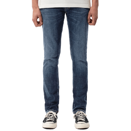 Nudie Jeans Grim Tim Byxor Herr Blå W29-L30