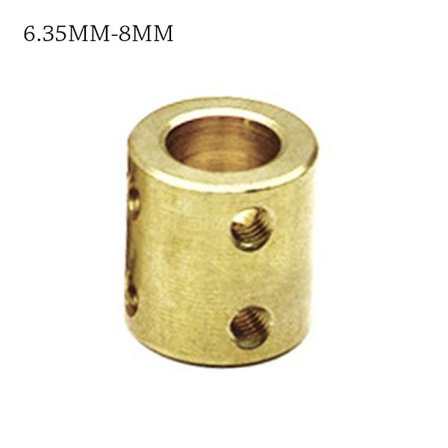 Mässing stel koppling Motoraxeldelar 6,35MM-8MM