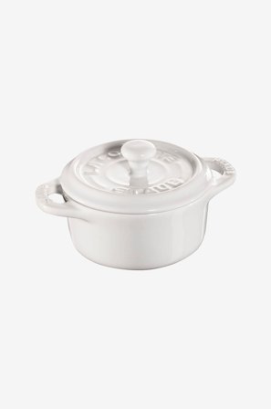 Staub - Minigryte rund 10 cm 0,2 l - Hvit - Gryter & kasseroller - Fra Homeroom