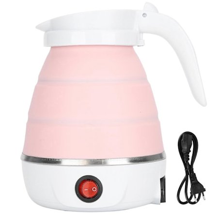 600W Bærbar Silikone Foldbar Husholdnings Elkedel Tekedel 220-240V