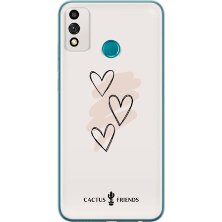 Kompatibel Mobilcover til Honor Honor 9X Lite Cactus and Friends - Soft Romance Sketch
