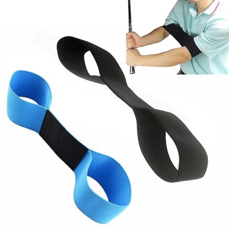 Golf Svingkorrigeringsverktyg och Svingträningspåse Armband (2 st, svartblå)