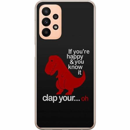 Samsung Galaxy A23 5g Genomskinligt Skal Dinosaurie