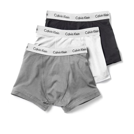 CALVIN KLEIN Boxer Briefs 3-Pak Grey/White/Black L, Tøj & Bolig, Herreundertøj, Briefs