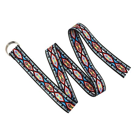 Nylon flätat bälte dubbelring spänne midjeband A - high quality