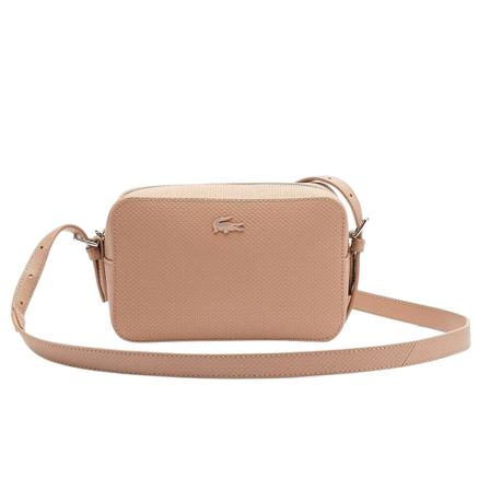 Lacoste, Cross Body Bags Roze, Heren, Maat:ONE Size,leer
