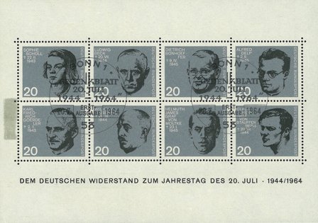 Tyskland 1964 - MICHEL blok 3 - Miniark - Stemplet