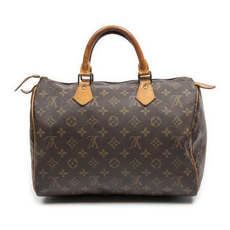 Louis Vuitton Vintage Pre-owned Speedy 30 Monogram Håndtaske Brun, Dame Vintage Tasker, Størrelse: ONE Size