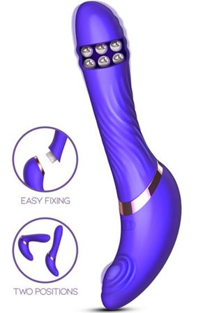 Rayden Detachable Rotating Beads Vibrator With Pulsation - Woome.pl