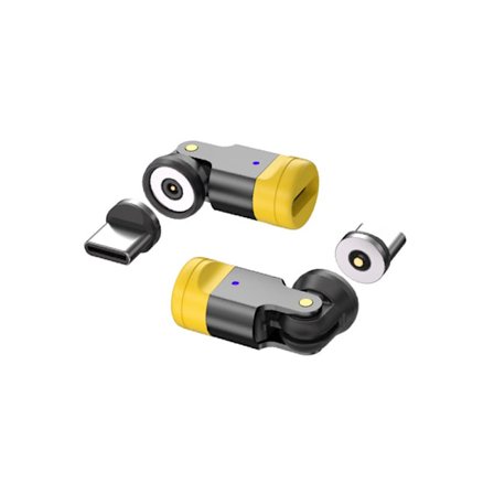 1Pin 540° Roterande Type-C Magnetisk Laddningsadapter - Mini Anslutning, kompatibel med Type-C enheter