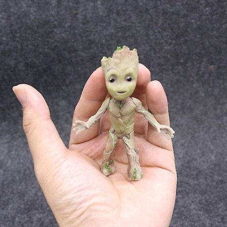 Groot Tiny Cute Baby Tree Man Stand Ver Action Figure Toys 10cm - Actionfigurer