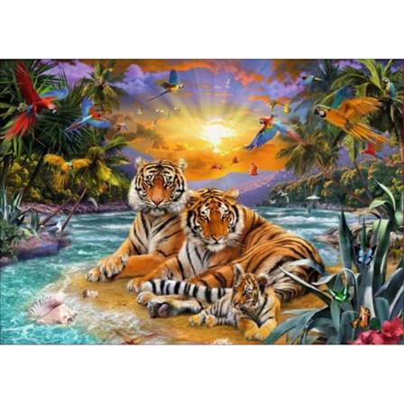 Diamantmålning / DIY 5D Diamantmålning - 30x40cm - Tiger Style 8