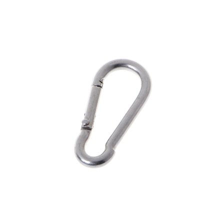 Rostfritt stål D-ringkarbinhakar Clip D Shape Gate Small Keychain Karbinhake Clip Outdoor Camping Mini Lock Snap Hook