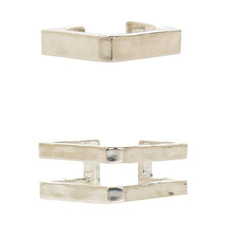 Zadig & Voltaire Set of 2 Cecilia rings Grå, Dame Ringe