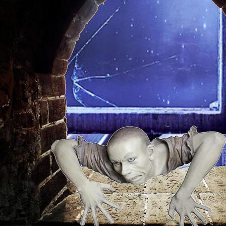 Trädgårdsstaty Halloween Skräckdekorationer