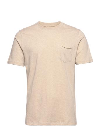 Alder Basic Chest Pocket Tee - Gots Beige Knowledge Cotton Apparel