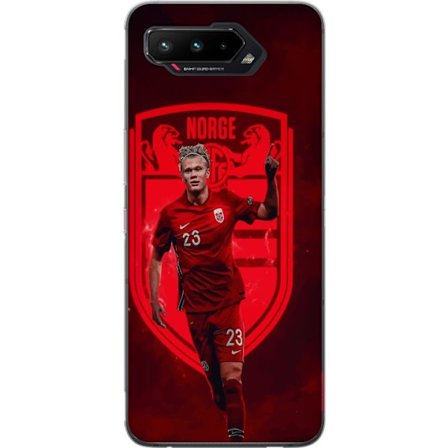 Kompatibelt Mobildeksel til Asus Asus ROG Phone 5 Erling Haaland Manchester City Norge fotball målmaskin angriper sterk fysikk fart og kliniske avslu