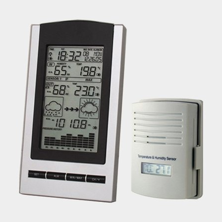 Digitální meteostanice, bezdrátová s venkovní jednotkou, s displejem