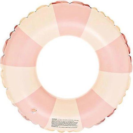 Oppblåsbar badering for voksne, retrostripet PVC-badeleke for sommerglede [YDE][D]