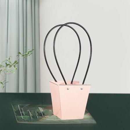 2st Blomlåda Vattentätt papper ROSA 12,5X12X8CM