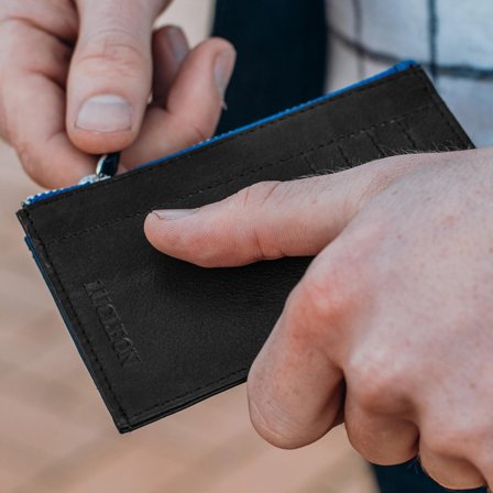 Lemmy Svart RFID Skinnkortholder for menn - Kortholdere