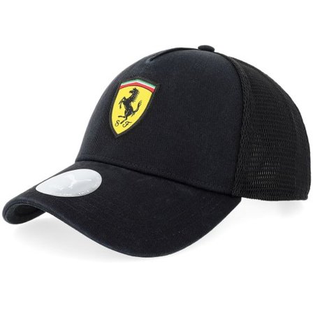 Formula One - Motor Svart trucker Keps - Ferrari F1 26 Team Black A-frame Trucker @ Hatstore