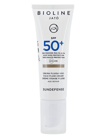 Bioline Jatò Spf 50+ Very High Protection Face Fluid Cream Age Repair - Nude - 50 ml
