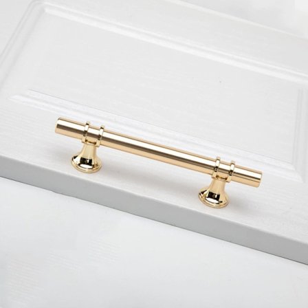 6 stk. gull håndtak for skap - gull håndtak - kjøkkendørhåndtak Skuffhåndtak Messing gull skaphåndtak senteravstand 96mm