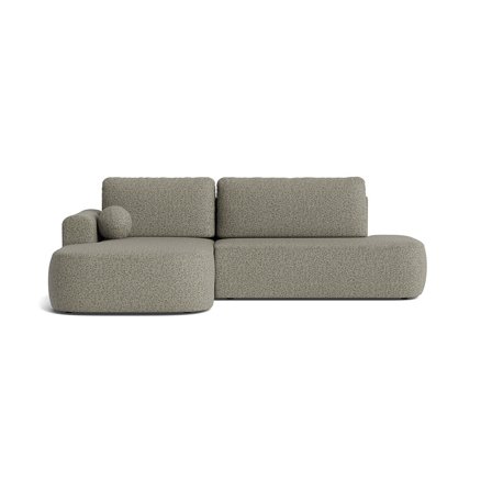 Monza Chaiselongue-Schlafsofa, links | Stauraum, Puente Grün, elegantes Design, stilvolles Ecksofa mit Schlaffunktion und Bettkasten, 90cm