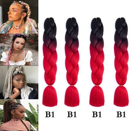 Fyra delar fläthår set, Jumbo fläthår extensions, Br