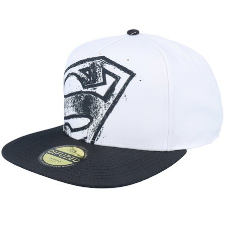 Difuzed - Vit snapback Keps - Superman White/Black Snapback @ Hatstore