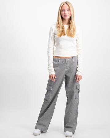 LMTD NLFRICTE TWI NW WIDE CARGO PANT Grau Jeans Mädchen - Kidsbrandstore